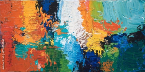 Explosive Symphony of Colors in Abstract Expressionism