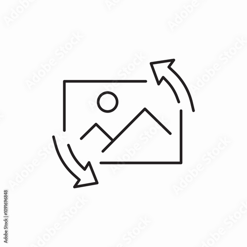 return picture icon sign vector