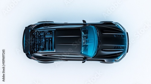 High-Tech Car Anatomy from Above