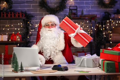 Santa Claus with Christmas ...