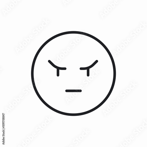 angry feeling emotion icon sign vector