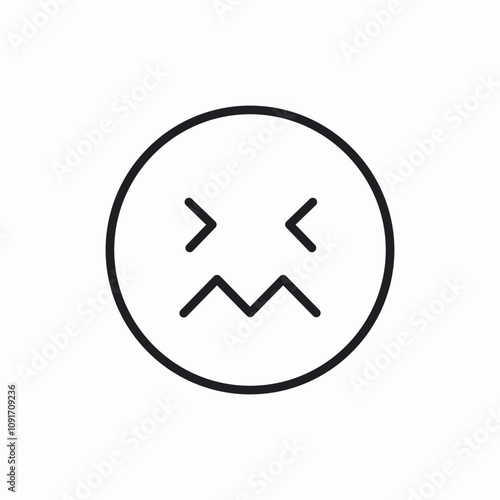 dislike emotion icon sign vector