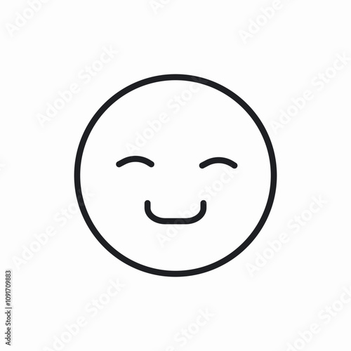 smile happy emotion icon sign vector