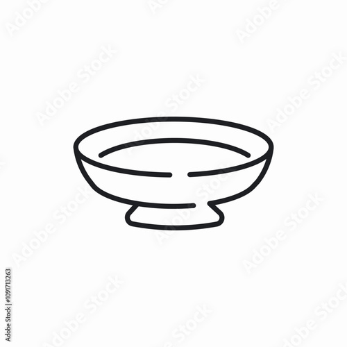 bowl dish icon sign vector