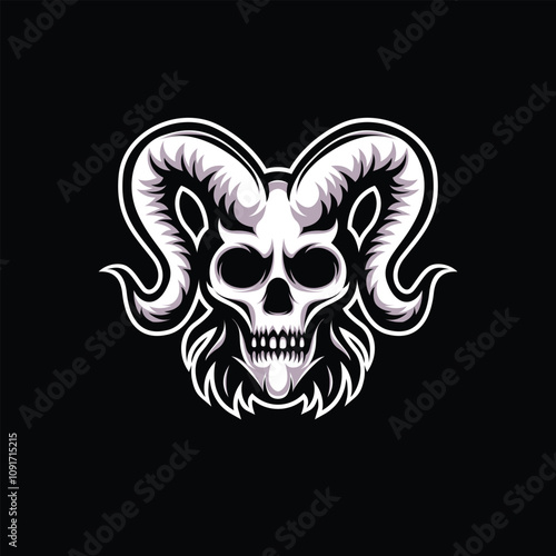 Design Vector Hand Drawn Horse Head Silhouette