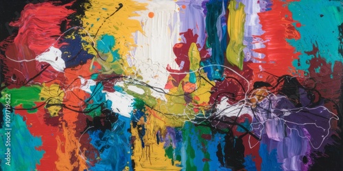 Explosive Symphony of Colors in Abstract Expressionism