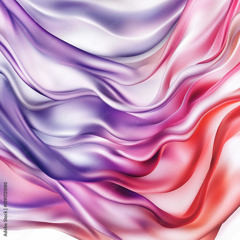 Abstract Wavy Fabric - Violet & Pink Abstract Wavy Fabric - Violet & Pink