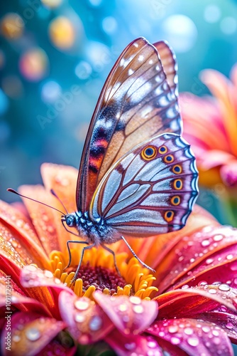 butterfly on flower best natural moment