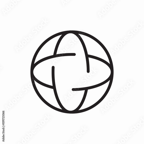 globe world icon sign vector