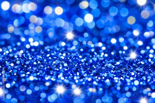 blue bokeh background