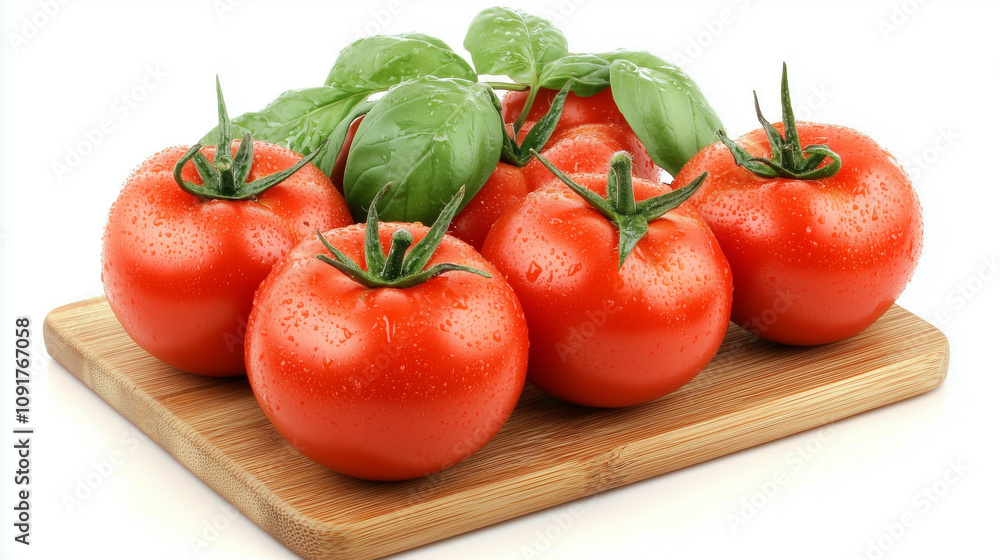 Fototapeta premium tomatoes on the vine