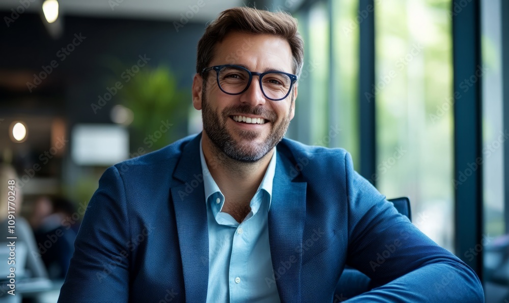 Obraz premium Digital Transformation Consultant A consultant guiding businesses in adopting new computing technologies to stay ahead in the digital transformation race