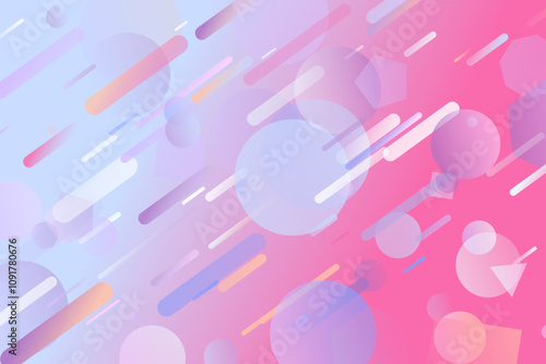 Geometrical abstract web page background - trendy chaotic modern vector illustration