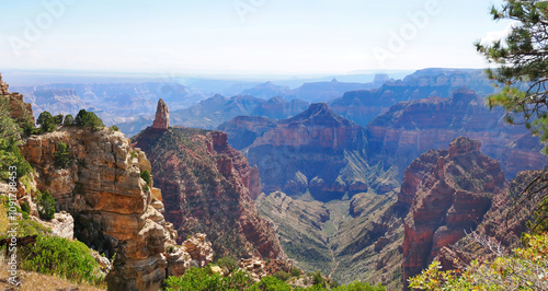 A Panoramic View of the Grand Canyon from the North Rim photo