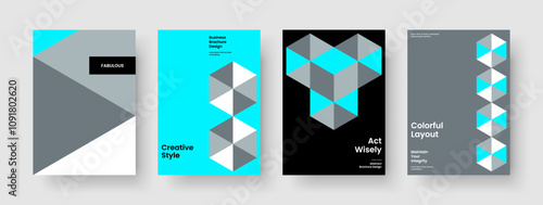 Modern Report Template. Geometric Banner Layout. Abstract Business Presentation Design. Poster. Flyer. Background. Book Cover. Brochure. Brand Identity. Magazine. Advertising. Portfolio. Notebook