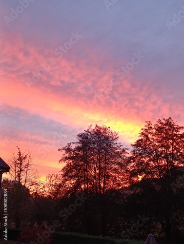 Sunset in Ceberio, Basque Country