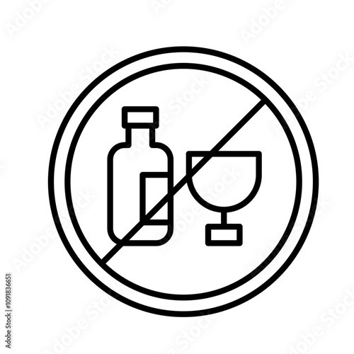 Sober and no Drunk Icon