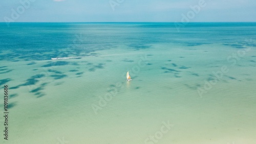 sailing in the oscean photo