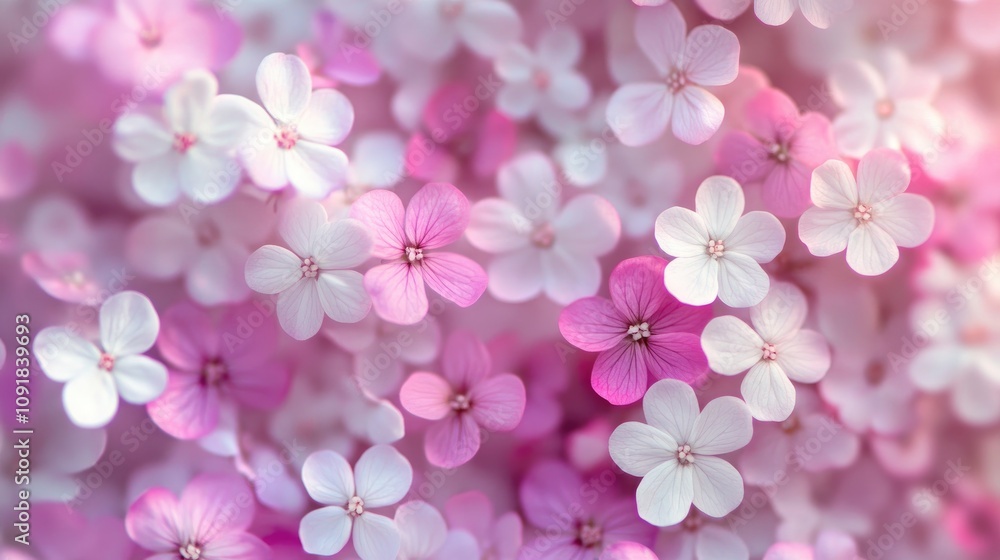 Delicate small flowers in a stylish pattern, creating a stunning and joyful floral background with a modern twist Delicate small flowers in a stylish pattern, creating a stunning and joyful floral background with a modern twist