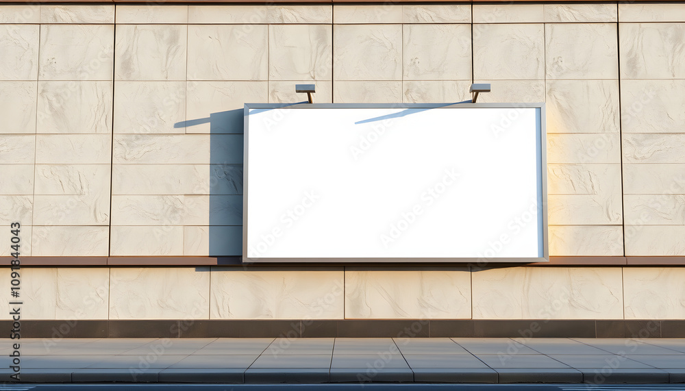 Blank billboard or advertising poster on the building wall mock up, for advertisement concept background isolated with white highlights, png Blank billboard or advertising poster on the building wall mock up, for advertisement concept background isolated with white highlights, png