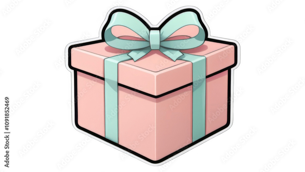 Obraz premium Sticker of Gift