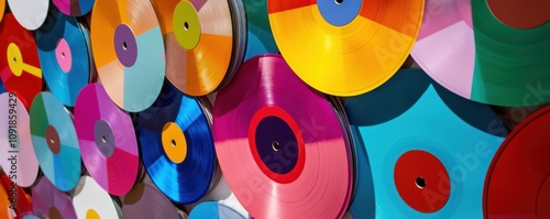 58. Collections of Bright Vinyl Record Collection  