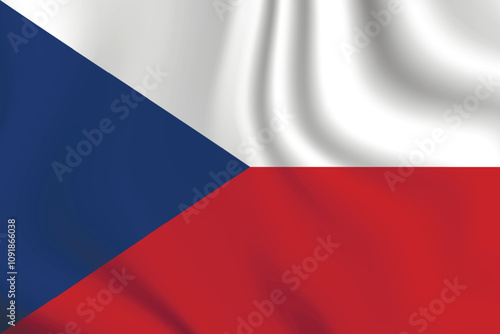 Free Download Flag of Czech Republic. Czech national symbol in official colors. Template icon. Abstract vector background. - GFXLoad