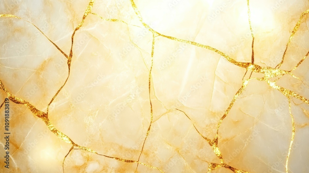 Fototapeta premium Discover stunning golden marble patterns with a radiant shine, perfect for artistic and decorative projects.