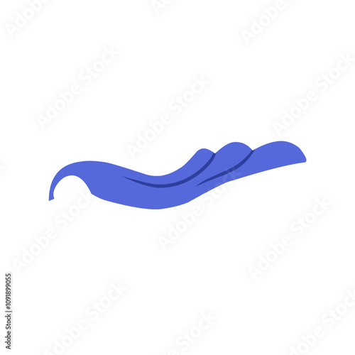 blue superhero cape vector design