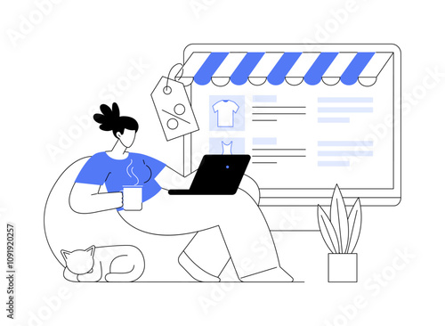 E-commerce platform isolated cartoon vector illustrations.