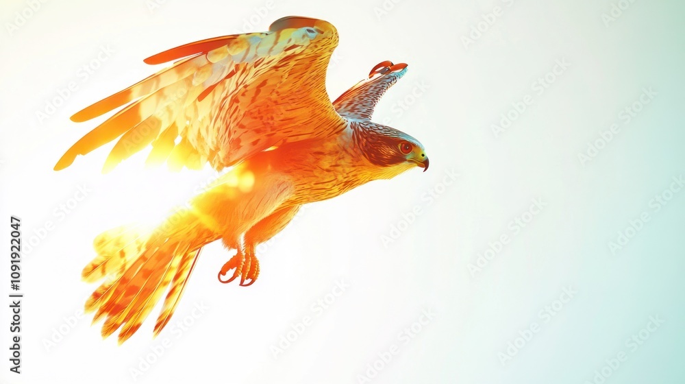 Fototapeta premium A Hawk in Flight