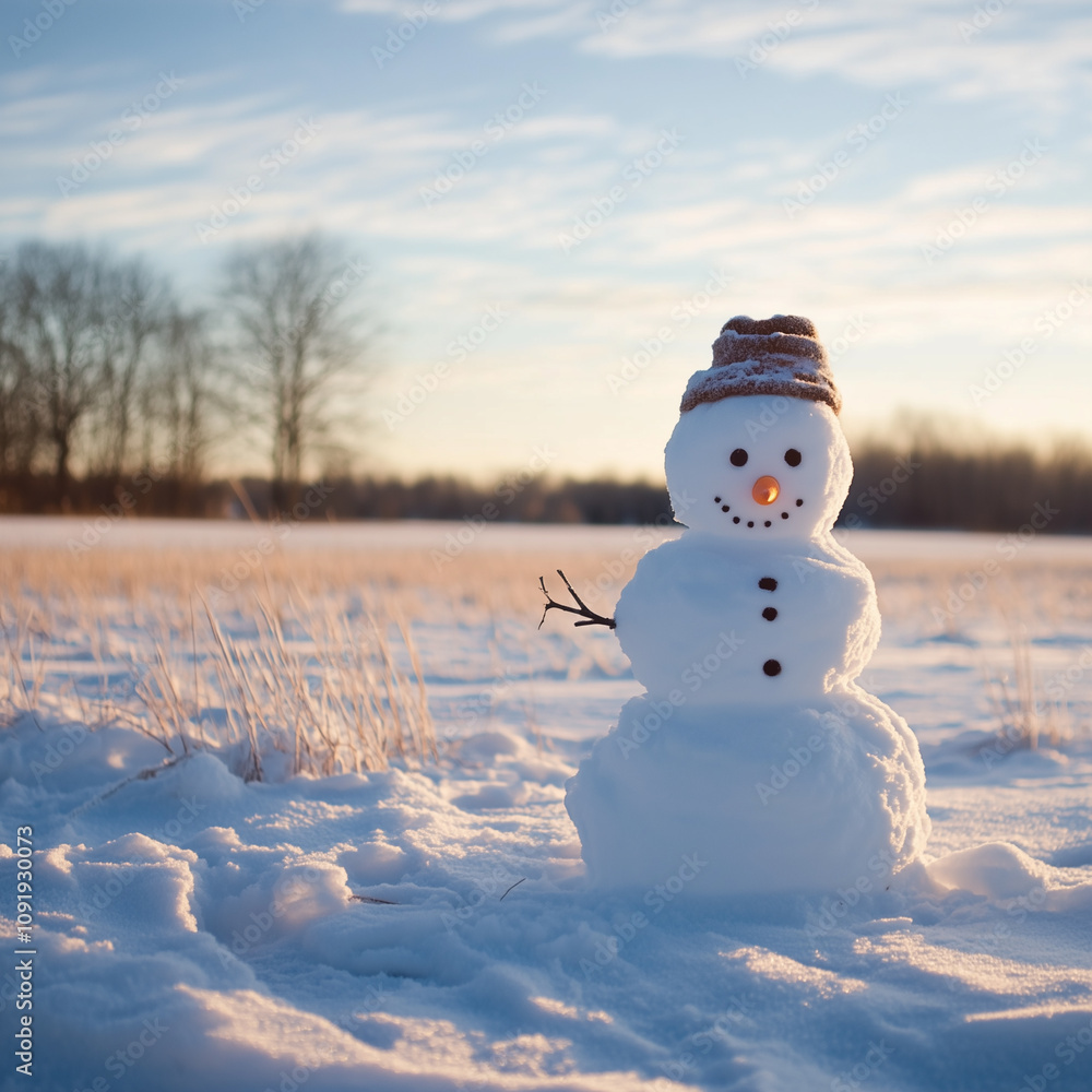 Fototapeta premium Snowy Winter Landscape