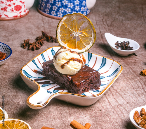 A cozy blend of freshly brewed coffee and an assortment of sweet and savory pastries, perfect for bakery promotions, coffee shop menus, or breakfast-themed projects. photo