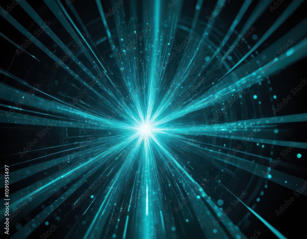 Obraz premium fractal burst background