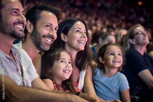 Family Enjoying a Show