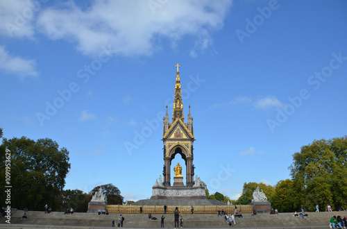 London, England, United Kingdom - October 2024: Albert Memorial in London photo