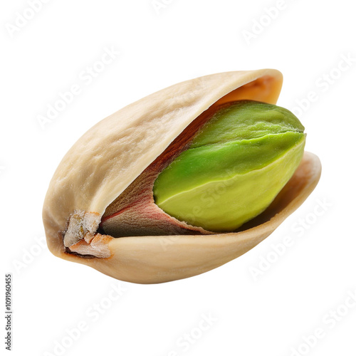 Pistachios, front view, transparent background image