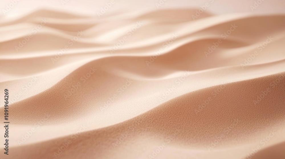 Fototapeta premium Soft, undulating sand dunes in warm tones