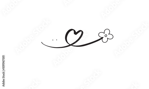 Love heart drawing sign symbol flower plant botany black color shape romantic happy valentine day 14 fourteen 14 day february month nubes doodle abstract love wedding engagement suprise box gift sale