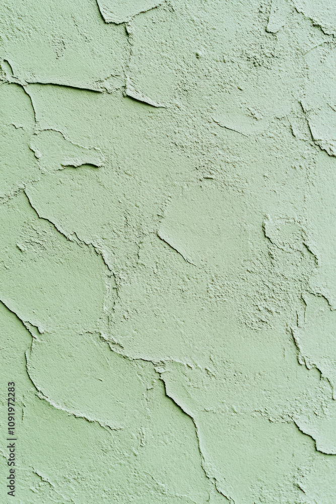 Obraz premium Green surface wall texture for vertical background, used painted wall