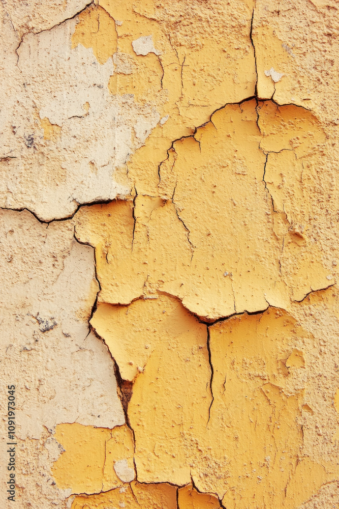 Fototapeta premium Surface wall texture for vertical background, used painted wall