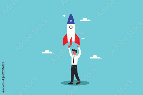 From Ground to Sky, A Solo Entrepreneur’s Rocket Launch Story, Depicting the personal and professional journey of starting a business independently