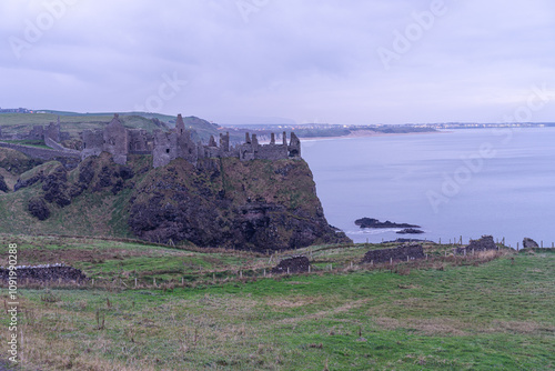 Dunluce Castle in Northern Ireland, UK photo