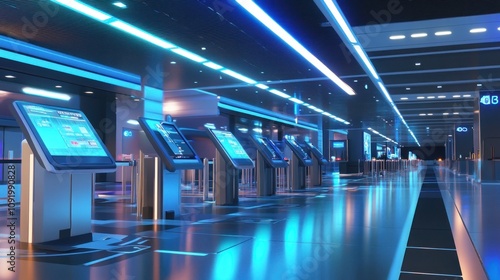 Futuristic Airport Terminal