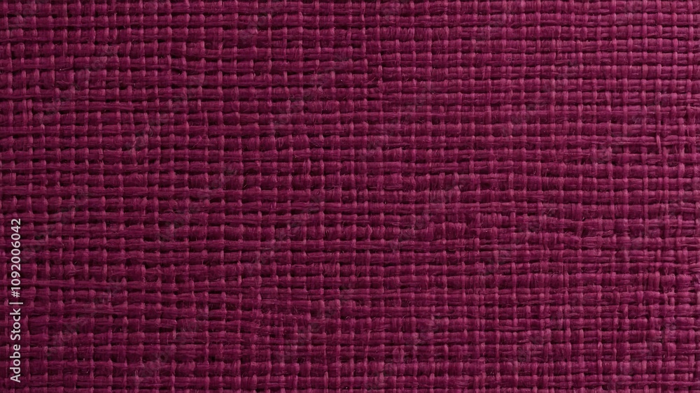 Fototapeta premium Bright Plum Textured Fabric With Weave