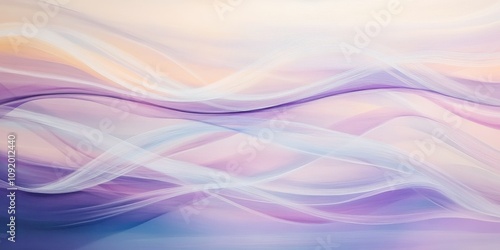  Dancing lines Soft lavender Abstract patterns flowing photo