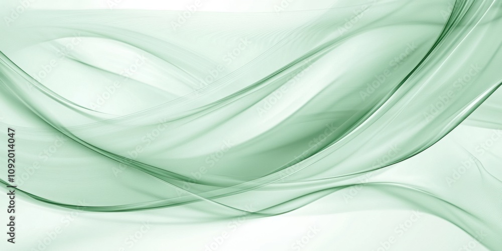 Naklejka premium Linear motion Mint green Abstract patterns flowing in