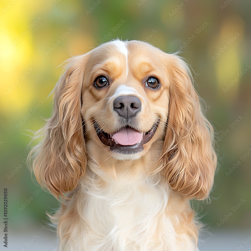 The American Cocker Spaniel is a medium sized breed known for their long, silky fur in various colors. They have a distinctively rounded head with a cute expression and floppy ears The American Cocker Spaniel is a medium sized breed known for their long, silky fur in various colors. They have a distinctively rounded head with a cute expression and floppy ears