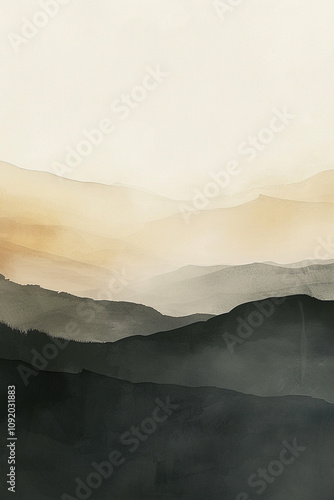 Clean minimalist design with simple shapes and neutral tones, iPhone wallpaper made with generative ai