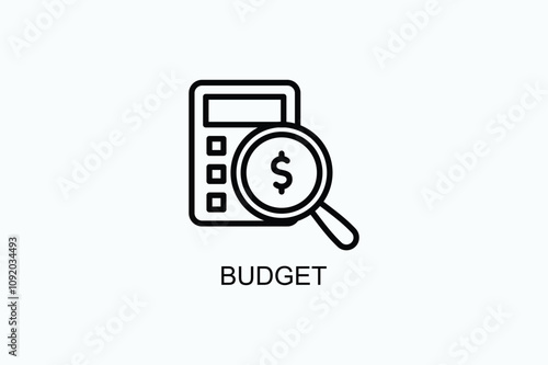 Budget Vector Icon Or Logo Illustration